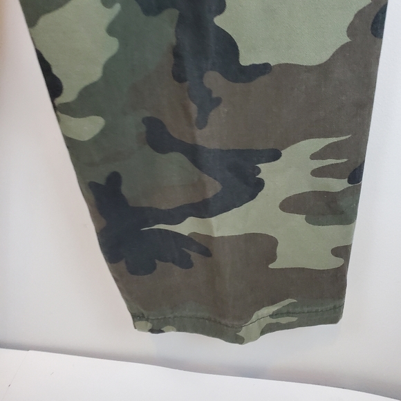 VTG Machine Jeans Camo Baggy Cargo Pants 36x30 Mens NWT Camoflage Twill Y2K - Picture 11 of 16